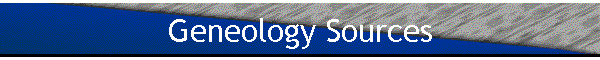 Geneology Sources
